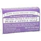 【ﾄﾞｸﾀｰﾌﾞﾛﾅｰｽﾞ ﾏｼﾞｯｸｿｰﾌﾟ】PURE‐CASTILE Bar SOAP Lavender