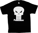  : The Punisher Crystalized Movie Skull Logo Black T-Shirt Tee