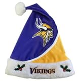 Forever Collectibles Minnesota Vikings Santa Hat