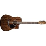 Fender CD-60CE Dreadnought Cutaway Acoustic-Electric Guitar with Hard Case - All Mahogany