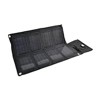 Powin Energy Heatwave 30 Watt Solar Panel Portable Solar Charger with USB and DC Outputs for charging iPad, iPhone, Laptops and mobile devices