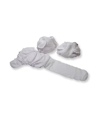 Easy Peasy Nappies Bimble Three Pack. Size 1 (nb-20lb) - White