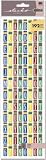 ALPHABETS STICKERS WITH NUMBERS LARGE-PRIMARY COMPACT 192/PKG