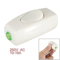 In Line Cord Light Replacement on Off Switch White