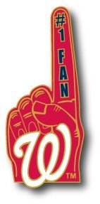 Washington Nationals #1 Fan Pin