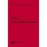 analytic hilbert modules chapman  hallcrc research notes in mathematics series