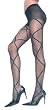 SeXy Black Pantyhose with Criss Cross Design