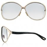 TOM FORD YVETTE TF89 772 GOLD FRAME GRAY GRADIENT LENS METAL SUNGLASSES