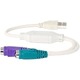 SANOXY&reg; Usb Type A Male to PS2 PS/2 Female Cable Adapter Converter Keyboard/Mouse (WHITE)