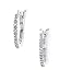 Sterling Silver Diamond Small Hoop Earrings