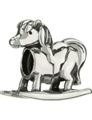 Authentic Chamilia Sterling Silver Charm "Rocking Horse" GA-145 (RETIRED)