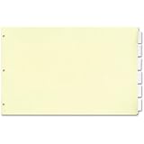 Stride 63200 Legal-Size Index Dividers, 5-Clear Tabs, 8-1/2 in.x14 in., Manila