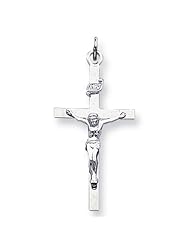 Sterling Silver INRI Crucifix Pendant