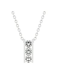 Triplet Cubic Pendant Necklace