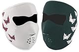 Zan Headgear Reversible Skull Butterflies Neoprene Cold Weather Face Mask