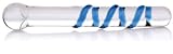 Don Wand Glass Pleasure Wand, Swirl, Blue