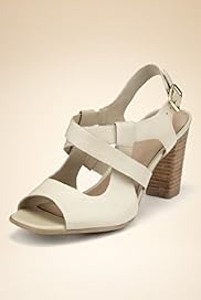 Footglove Fashion Leather Wide Fit Crossover Strap Shoes