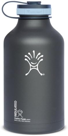 Hydro Flask Insulated Stainless Steel Wide Mouth Water Bottle and Beer Growler, 64-Ounce