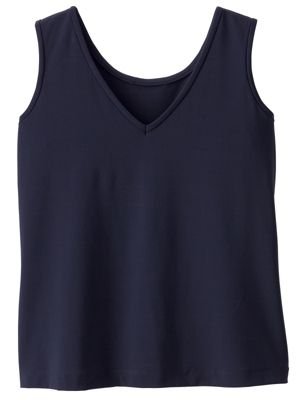 TravelSmith Womens Jet Set Knit Convertible Neckline Tank