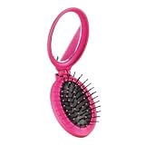 New Pink Colour Avon Advance Techniques POP UP MIRROR HAIR BRUSH