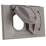 RACO INCORPORATED #5180-0 GRY WP Horiz DPLX Cover
