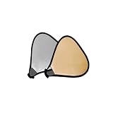 Kaavie 60cm Triangular Silver/Gold Studio Bounce Reflector with Rubber Grip
