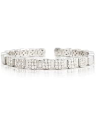 Diamond 18k White Gold Bangle Bracelet