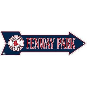 Click here to buy Fenway Park Boston Red Sox Metal Arrow Sign by Tag City.