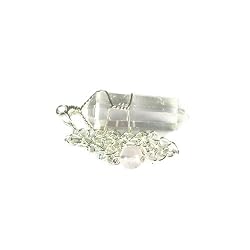 Crystal Quartz Gemstone Pendulum, Metaphysical Dowsing Tool