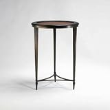 Cyan Lighting 02730 Paloma Side Table, Ebony and Mahogany Finish