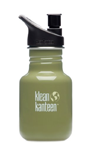 Klean Kanteen 12 oz Stainless Steel Water Bottle with Sport Cap 2.0 - Green Moss