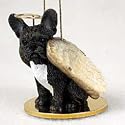 FRENCH BULLDOG Black Angel Ornament FIGURINE Dog DTA73