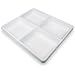 TrippNT 50031 Polystyrene Plastic Big Drawer Organizer, 4 Compartments, 19" Width x 2.38" Height x 17.5" Depth
