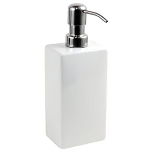 Nuvo Design Ceramic Lotion Dispenser, White