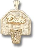 Duke Blue Devils Solid 10K Gold ''DUKE'' Backboard Pendant