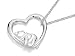 Disney Winnie the Pooh Snoozing Silver Heart Pendant and Chain