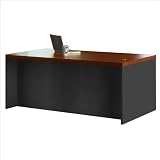 72 Mocha Mayline Aberdeen Straight Home Office Wood Computer Desk