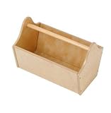 Kid's Toy Storage Caddy in Natural Finish