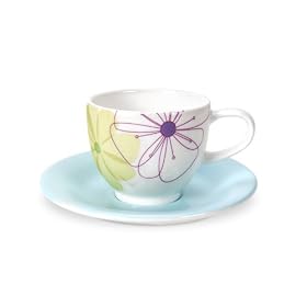 Portmeirion - Crazy Daisy Espresso Cup and Saucer set of 2