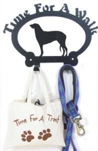 Dog Leash Hook - Deerhound (Time for a Walk)