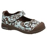 Pediped FLEX Leilani Toddler Girls Mary Janes Shoes Floral Hawaiian Print Brown Blue