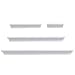 Melannco Shelves, White, Set of 4