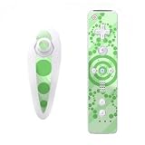 Crop Circles Green Design Nintendo Wii Nunchuk + Remote Controller Protector Skin Decal Sticker