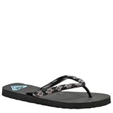 Roxy Women's Bahama Beads Sandal,Black,8 M US