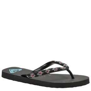 Roxy Women's Bahama Beads Sandal,Black,8 M US