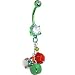 Handcrafted Holiday Jingle Bells Belly Ring