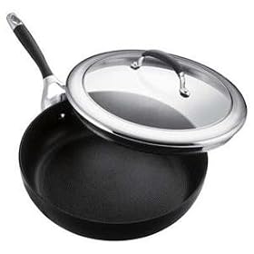 Circulon Elite 12-Inch Nonstick Hard-Anodized Deep Skillet with Glass Cover by Circulon