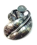 Vintage Moonstone Sterling Brooch
