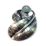 Vintage Moonstone Sterling Brooch