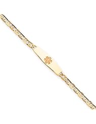 8 Inch 14k Gold Non-enameled Medical ID Bracelet